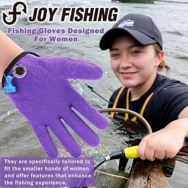Fishing Glove with Magnet Release,Fishing Catching Gloves - Image 2