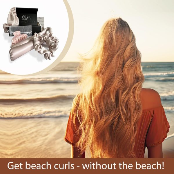 Sleep ‘N Curl - 100% Pure Mulberry Silk - Heatless Hair Curler KIT with - Image 2