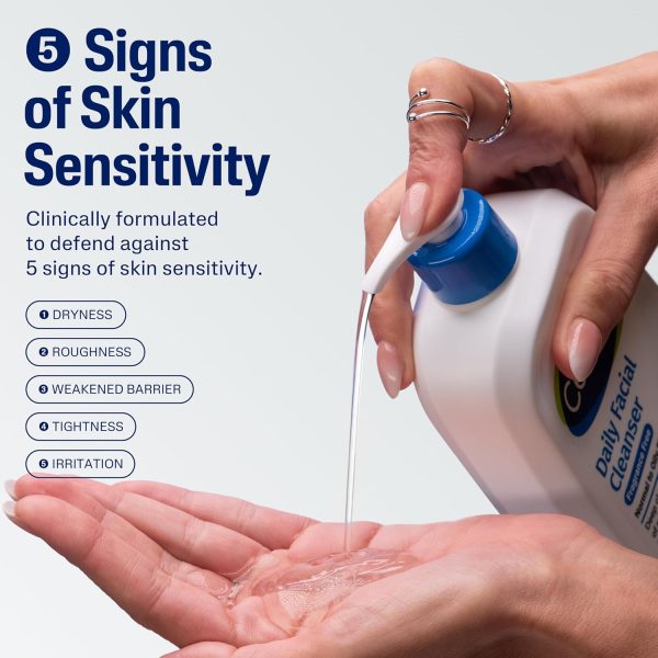 Cetaphil Face Wash, Daily Facial Cleanser for Sensitive, Combination to - Image 4