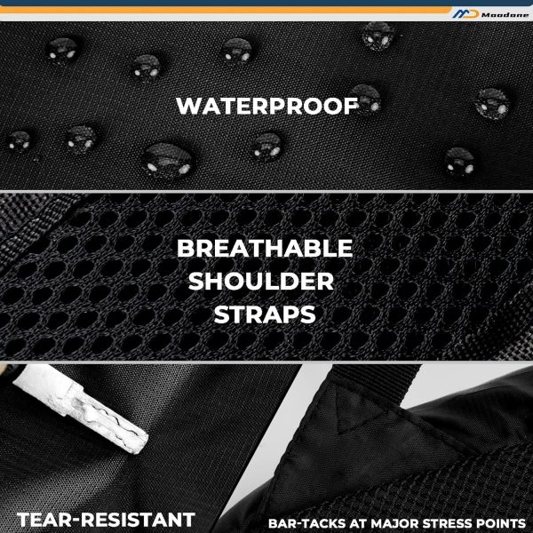 Hiking Daypack 30L Waterproof and Wear-resistant Packable Foldable Backpack - Image 4