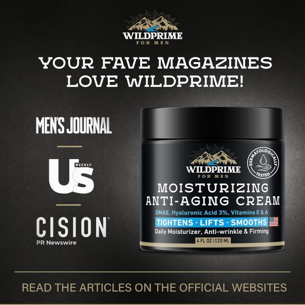 Men's Face Moisturizer Cream - Anti Aging & Wrinkle - Made in USA - - Image 5
