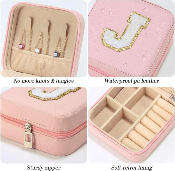 Parima Preppy Travel Jewelry Box - Personalized Trendy Letter Jewelry - Image 5
