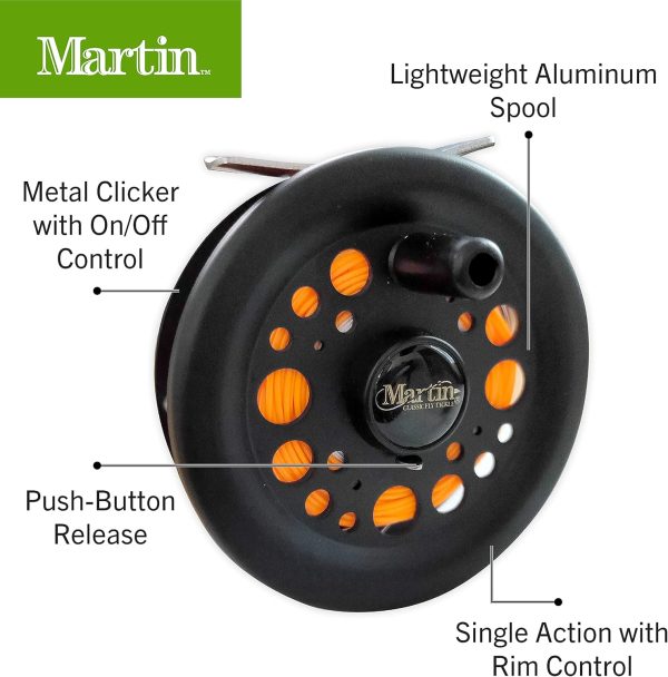 Martin Complete Fly Fishing Kit, 8-Foot 5/6-Weight 3-Piece Fly Fishing - Image 4