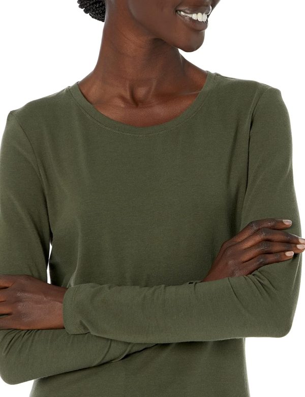 Amazon Essentials Women's Classic-Fit Long-Sleeve Crewneck T-Shirt - Image 4