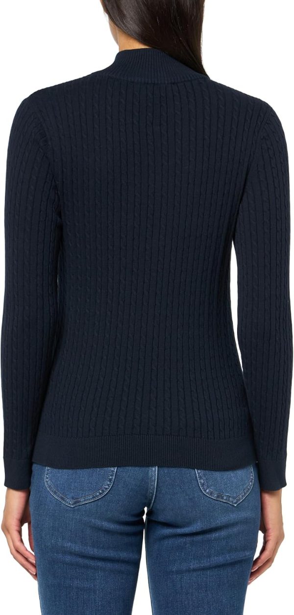 Tommy Hilfiger Women's 1/4 Zip Mock Neck Pullover - Image 2