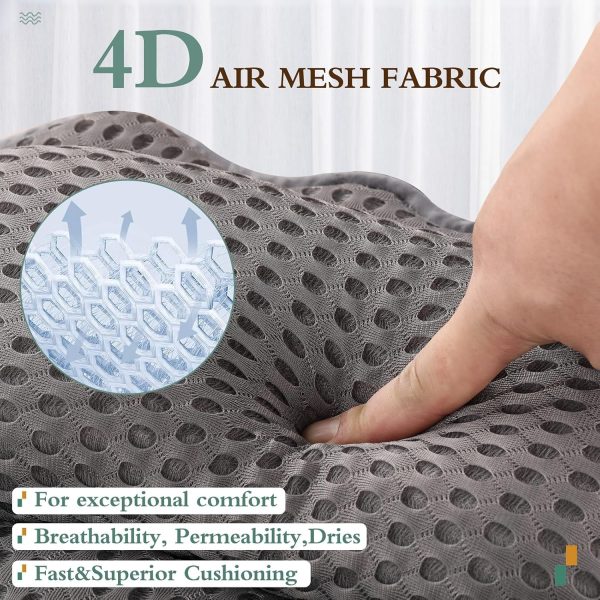 Bath Pillow RUVINCE Ergonomic Luxury Bathtub Pillow with Head,Neck, - Image 4