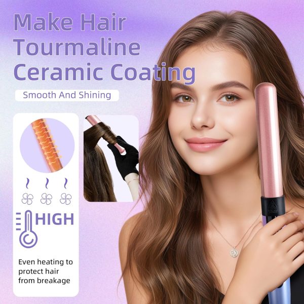 Curling Iron Hair Curler with 5 Interchangeable Barrel Curlings Wand Set - Image 7