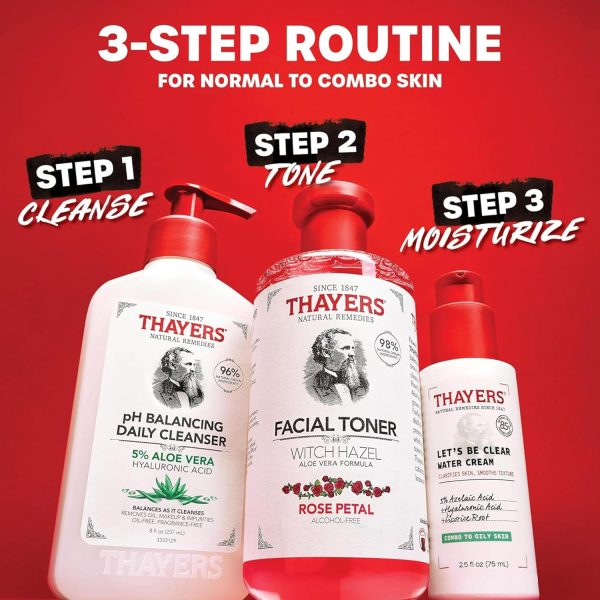 Thayers Alcohol-Free Rose Petal Witch Hazel Facial Toner for Glowing Skin, - Image 7