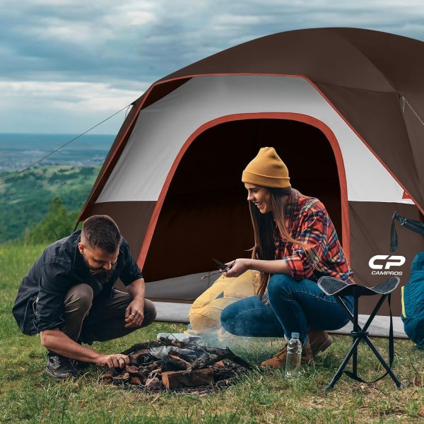 CAMPROS CP Tent 3/4/6/8 Person Camping Tents, Waterproof Windproof Family - Image 5