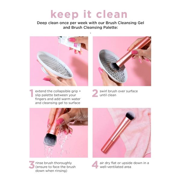 Real Techniques Bubble Blending Makeup Brush, Multipurpose Blending Brush - Image 11