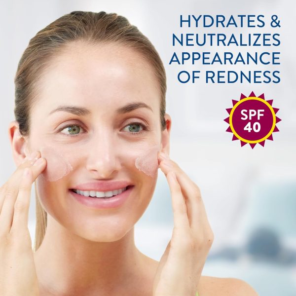 CETAPHIL Redness Relieving Daily Facial Moisturizer SPF 40, 1.7 fl oz, - Image 4