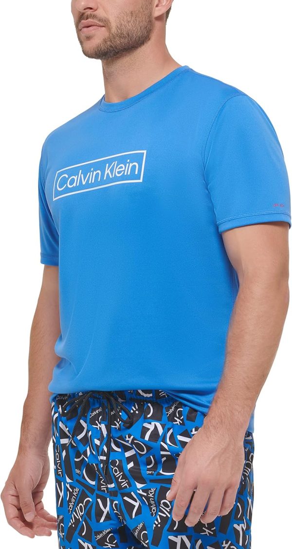 Calvin Klein Men's Standard Light Weight Quick Dry Short Sleeve 40+ UPF - Image 2
