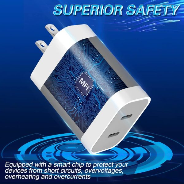 iPhone 14 Super Fast Charger,Dual Port USB C Charger,iPhone Charger Fast - Image 3