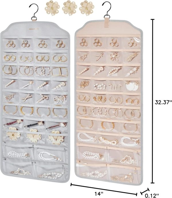 BAGSMART Hanging Jewelry Organizer, Jewelry Holder Organizer Accessories - Image 7