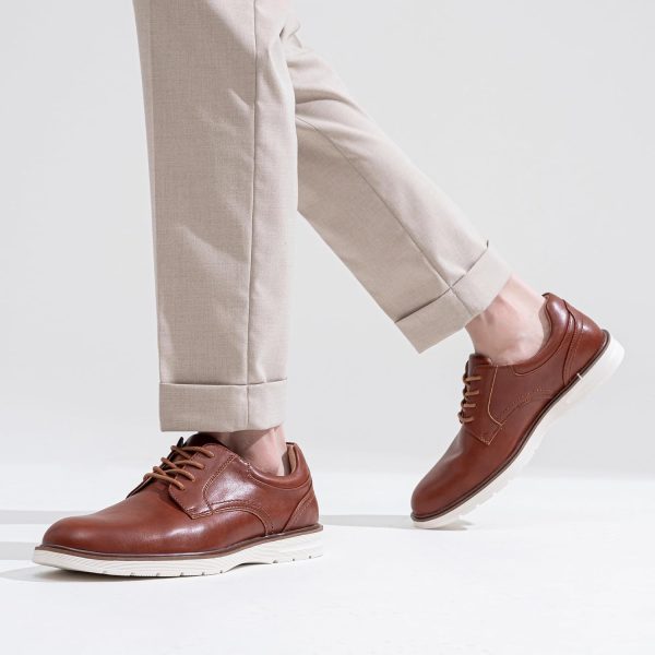 Jousen Mens Dress Shoes Casual Oxfords Lace Up Business Formal Dress - Image 8