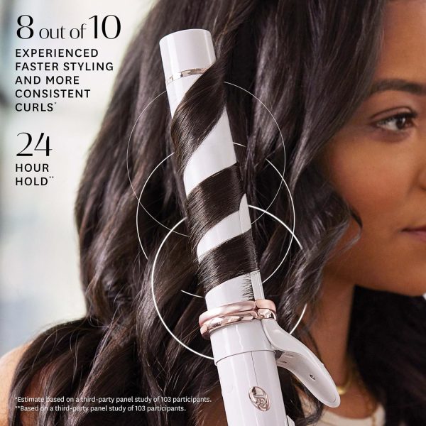 T3 CurlWrap Automatic Rotating Curling Iron with Longer Barrel, 2 Timer - Image 8