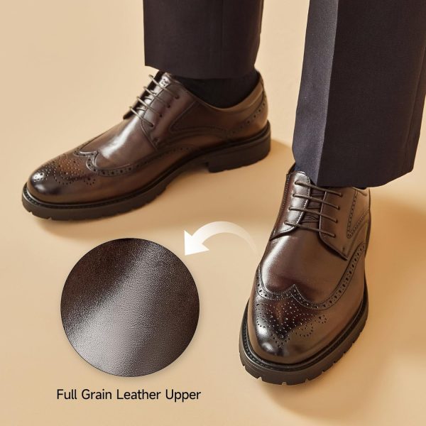 BEAU TODAY Mens Dress Shoes, Business Casual Oxford Shoes for Men, Formal - Image 3