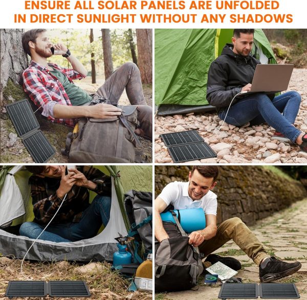 Solar Phone Charger, Solar Panel Charger, Portable Solar Charger with USB-C - Image 7