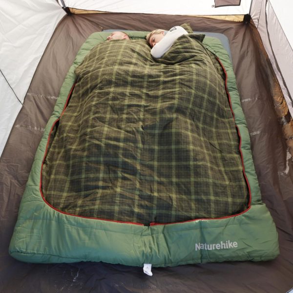 Naturehike 0 Degree Flannel Two Person Sleeping Bag with Pillows for - Image 8