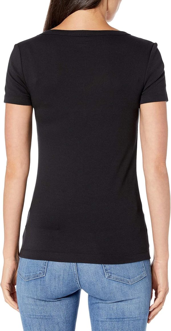 Amazon Essentials Women's Slim-Fit Short-Sleeve V-Neck T-Shirt, Pack of 2 - Image 4