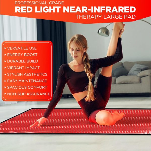 Red Light Therapy Infrared Pad: Pain Relief 1280 LEDs Large Mat for Full - Image 2