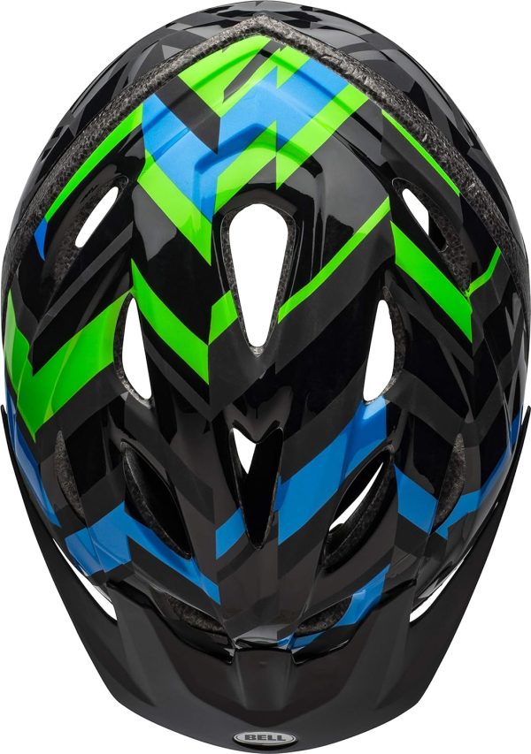 Bell Axle Youth Bike Helmet, Black/Force/Krypto Shifter (7073364) - Image 4