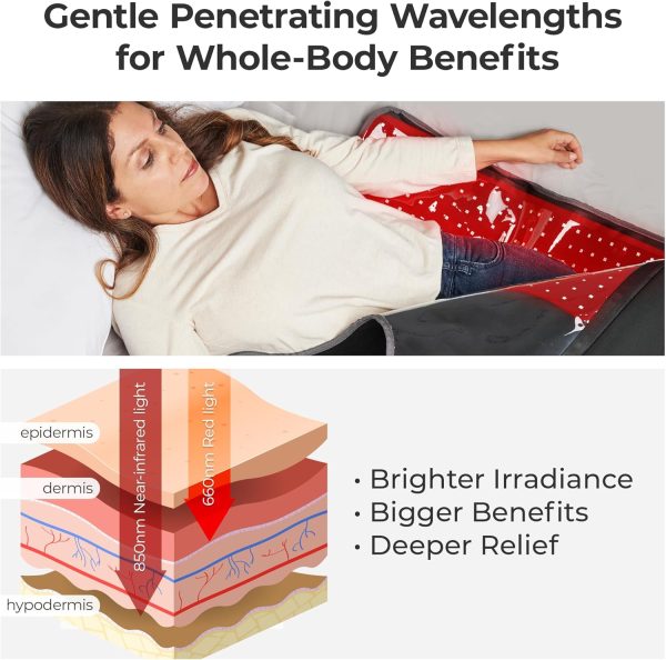 Lifepro Infrared Red Light Therapy for Body Wrap - Lessens Pain, and - Image 4