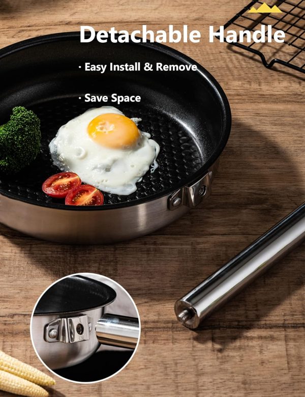 CampPro Camp Cooking Set for 4-8, Stainless Steel Camping Cookware Set, - Image 2