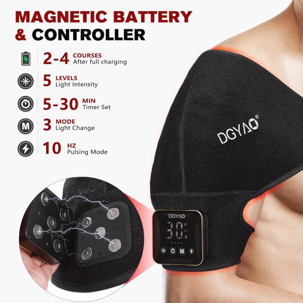 New Cordless Red Light Therapy for Shoulder Pain Relief 4000mAh Battery - Image 3
