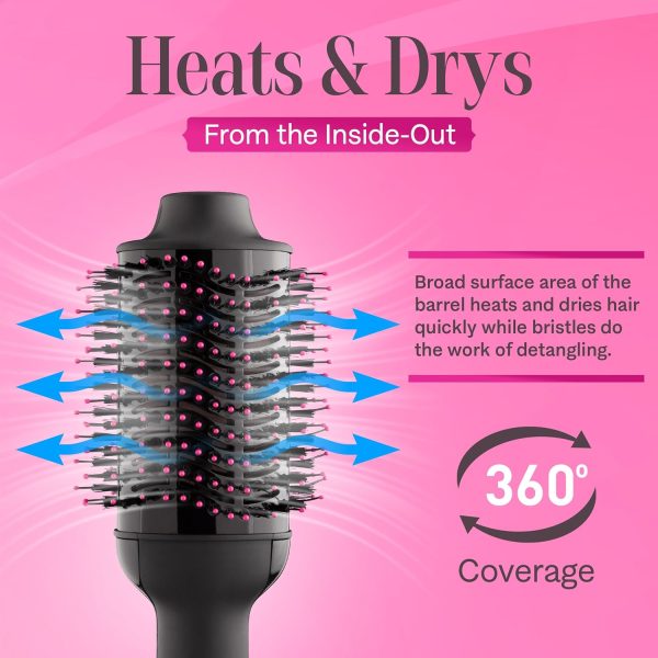 Asani Hair Dryer Brush - 4-in-1 Blow Dryer with Comb, Curling & Hot Hair - Image 6