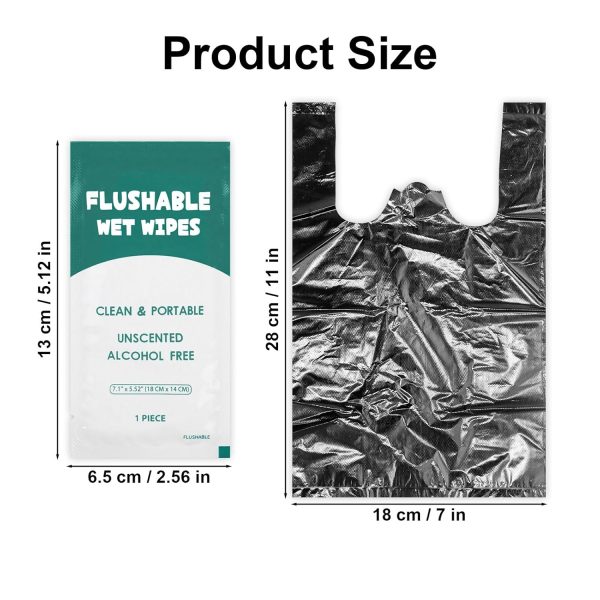Sanitary Napkin Disposal Bags Disposable Flushable Wipes Set Bulk, - Image 6