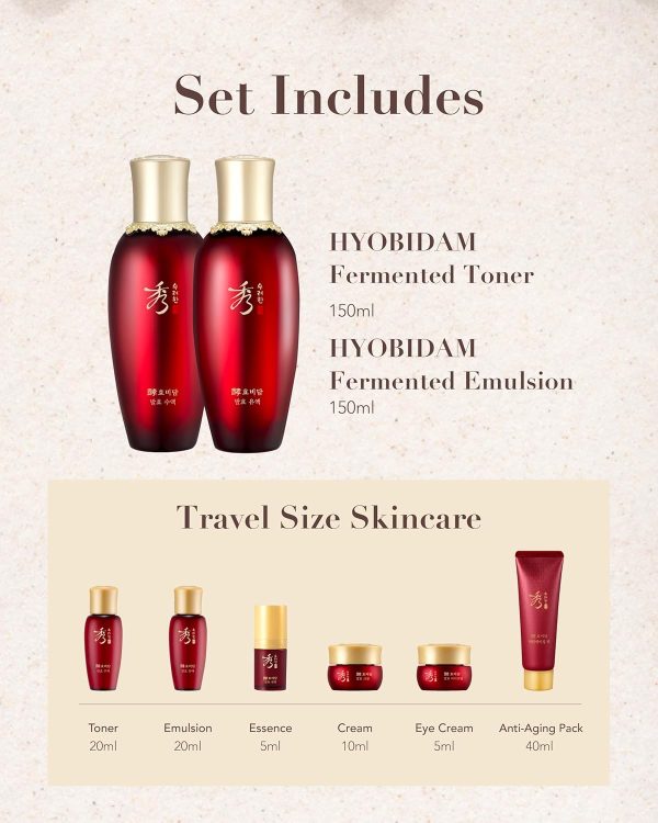 Sooryehan Hyobidam Fermented Skincare Gift Set (13.53fl oz) - Premium - Image 6