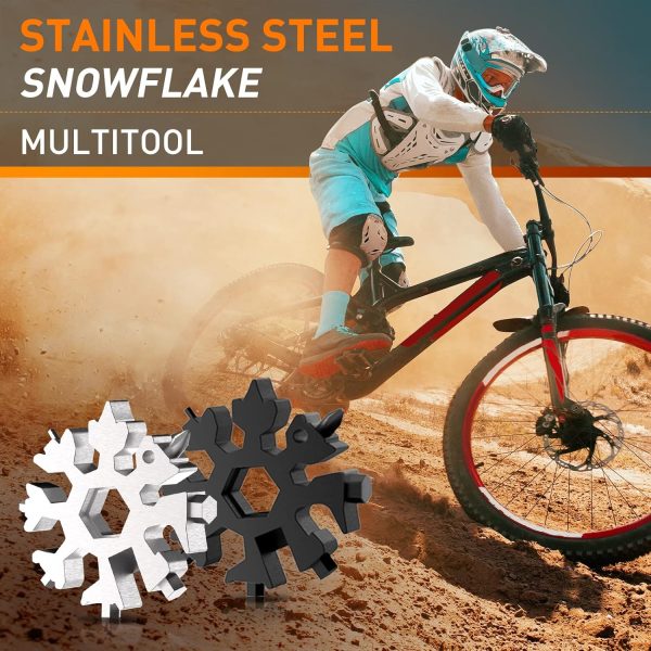 Dusor Gifts for Men, 18-in-1 Snowflake Multitool, Mens Stocking Stuffers, - Image 7