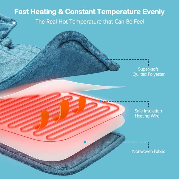 Heating Pad for Neck and Shoulders, NIUONSIX Christmas Gifts for Women Mom - Image 3