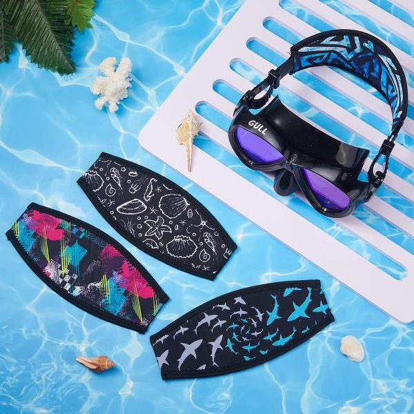 4 Pieces Diving Mask Slap Straps Cover Neoprene Swimming Waterproof Dive - Image 6