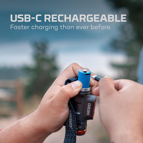 NEBO Transcend 1500 USB Rechargeable Headlamp for Camping, Hiking, Caving, - Image 3
