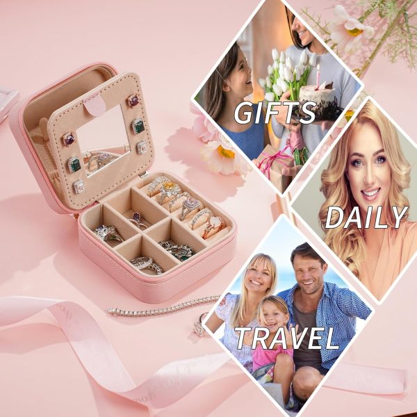 Parima Preppy Travel Jewelry Box - Personalized Trendy Letter Jewelry - Image 7