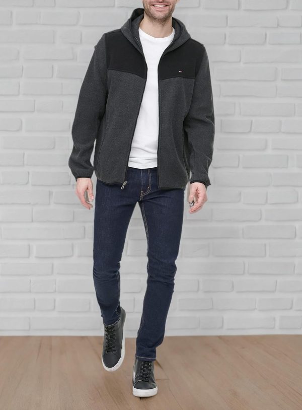 Tommy Hilfiger Men's Hooded Legacy Fleece Jacket - Image 7