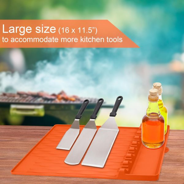 Grill Accessories Silicone Griddle Mat for Blackstone Side Shelf, Silicone - Image 4