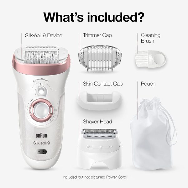 Braun Epilator Silk-épil 9 9-720, Hair Removal Device, Epilator for Women, - Image 2
