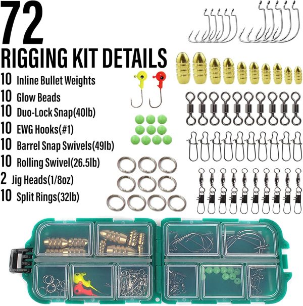 Dr.Fish Fishing Rod and Reel Combos 125-Pieces Telescopic Spinning Pole - Image 4