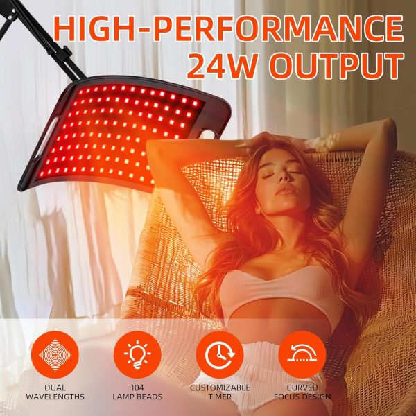 Red Light Therapy for Body&Face&Hair Growth with Stand, 660nm Red Light - Image 2