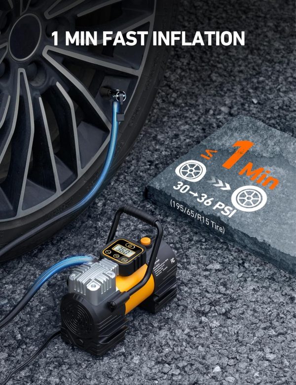 AstroAI Tire Inflator Portable Air Compressor (Up to 150 PSI) Tire Pump for - Image 3