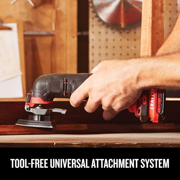 CRAFTSMAN V20 Cordless Multi-Tool, Oscillating Tool Kit, Blades, Sand - Image 4