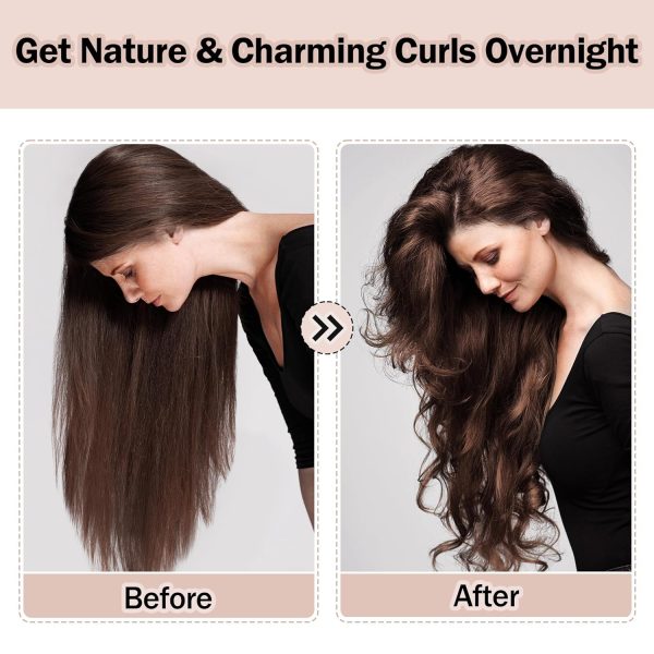 Heatless Hair Curler,Blowout Heatless Curls Overnight,No Heat Curling Rod - Image 4