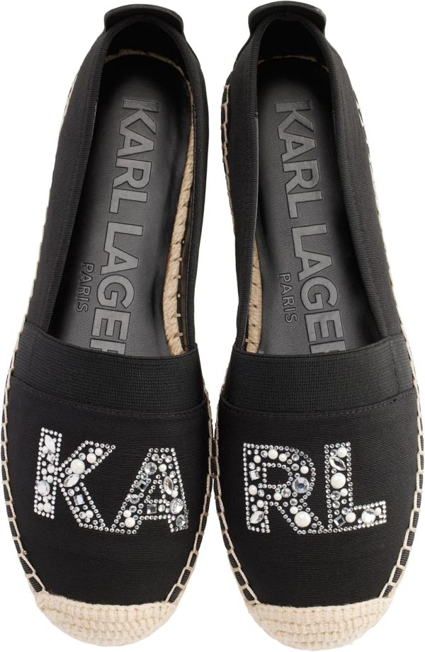 KARL LAGERFELD Women's Cushioned Insole Everyday Manika-Flat Espadrille - Image 2