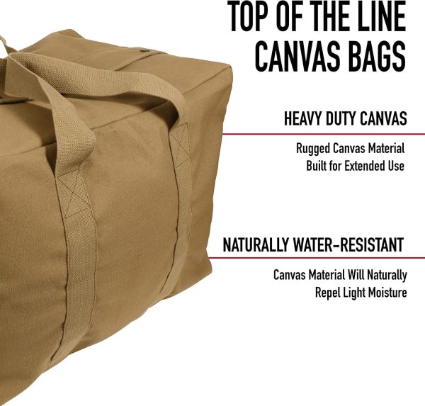 Rothco Canvas Parachute Cargo Bag Extra Large Duffle Bag 75L - Image 4