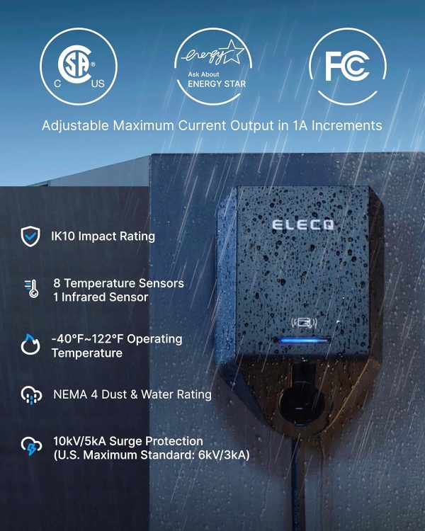 Level 2 EV Charger 50A, Solar Charging Mode & Active Load Management, - Image 5