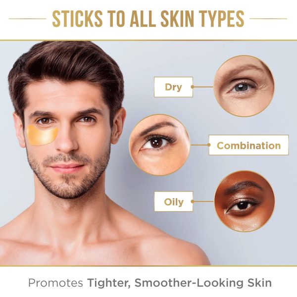 DERMORA Golden Glow Under Eye Patches (15 Pairs Eye Gels) - Rejuvenating - Image 6