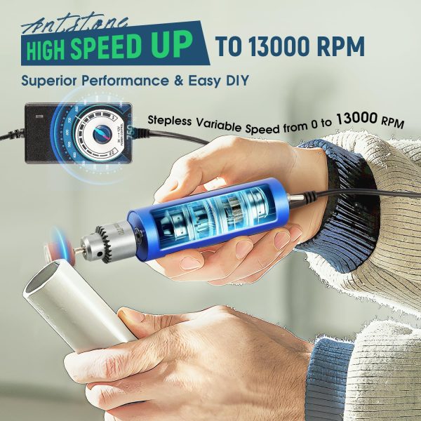 Electric Resin Polishing Kit Resin Drill with 287 Accessories Variable - Image 4
